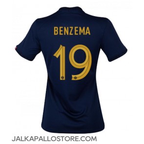 Ranska Karim Benzema #19 Kotipaita Naisten MM-kisat 2022 Lyhythihainen